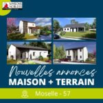 Annonces "Maison + Terrain" à Waldwisse, Luppy et Château-Salins en Moselle, 57